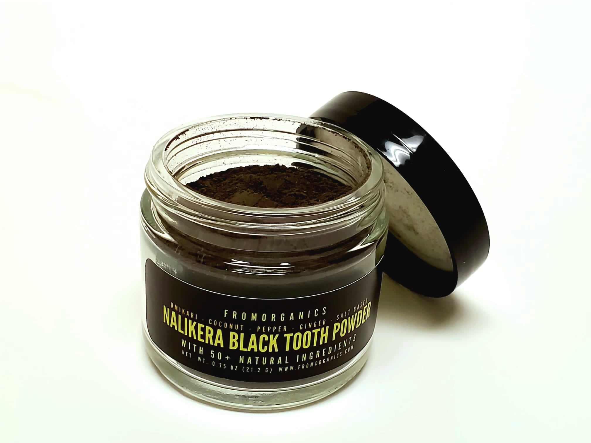 Black tooth powder